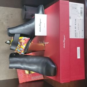 Salvatore Ferragamo Calf Booties